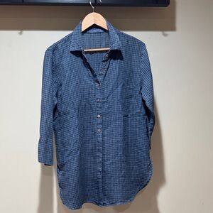 Cut Loose Blue Checkered Button-Down Shirt